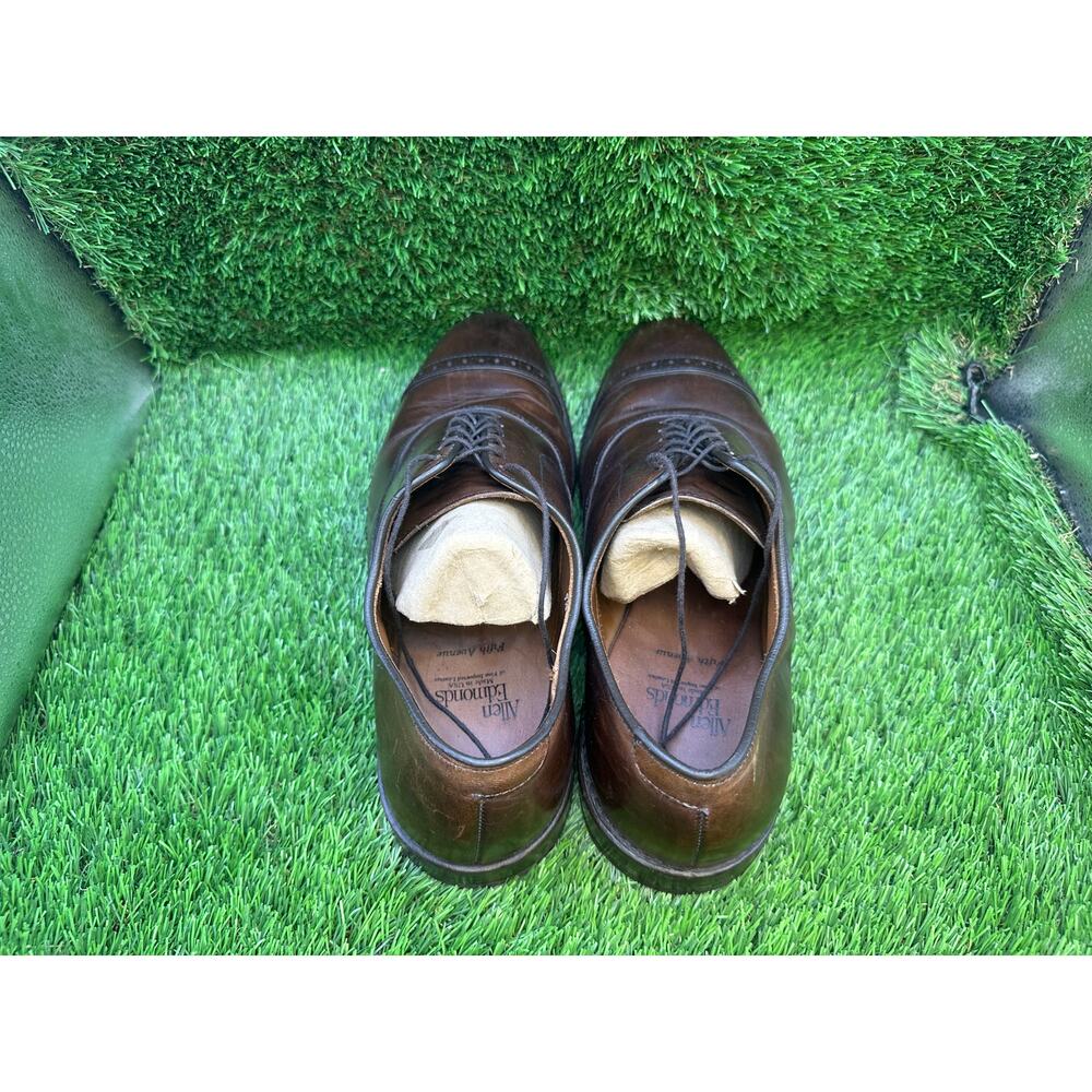 Allen Edmonds Fifth Avenue Oxford Dress Shoes Men's 9.5 Brown Leather Cap Toe - Picture 8 of 15